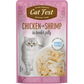 Cat Fest Filete de Pollo con Camarón en gelatina Chicken with shrimp