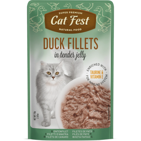 Cat Fest Filete de Pato en gelatina Duck fillets