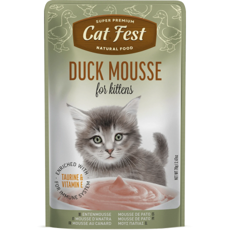 Cat Fest Mousse de Pato Duck mousse for kittens