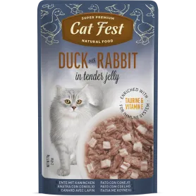 Cat Fest Filete de Pato con Conejo en gelatina Duck with rabbit