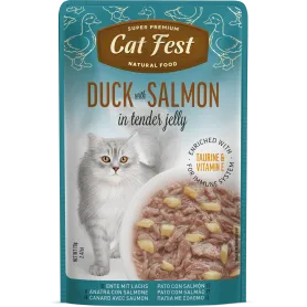 Cat Fest Filete de Pato con Salmón en gelatina Duck with salmon