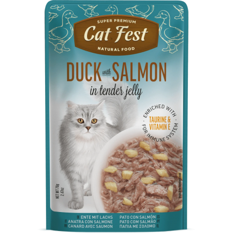 Cat Fest Filete de Pato con Salmón en gelatina Duck with salmon
