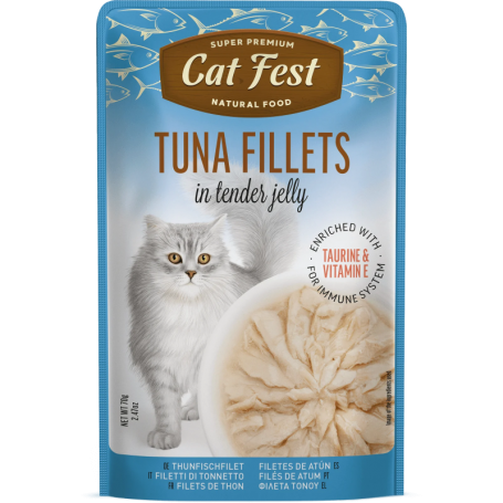 Cat Fest Filetes de Atún en gelatina Tuna fillets