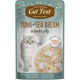 Cat Fest Filtes de Atún con Dorado en gelatina Tuna with sea bream