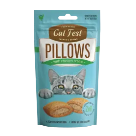 Cat Fest Snack relleno de crema de Pollo para gatos Crunchy Pillow chicken creme for cat