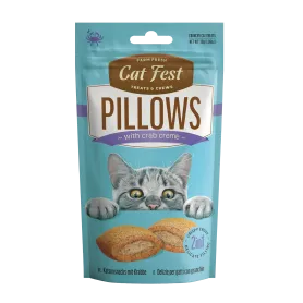 Cat Fest Snack relleno de crema de Cangrejo para gatos Crunchy Pillow crab creme for cat