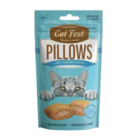 Cat Fest Snack relleno de crema de Salmón para gatos Crunchy Pillow with salmon creme
