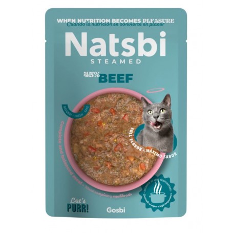 Natsbi Cat Steamed Beef 80 grs