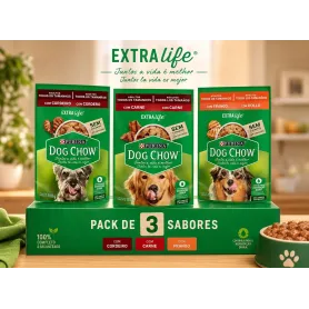 Pack 20 Pouch de 100 g Dog Chow Mix 3 Sabores Surtidos 43040 12,990.00