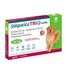 Simparica Trio 20 - 40 Kg Por 3 Comprimidos 43050 36,990.00