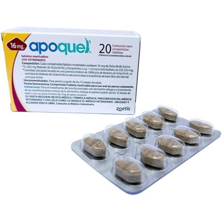 Apoquel 16 Mg Por 20 Comprimidos Masticable