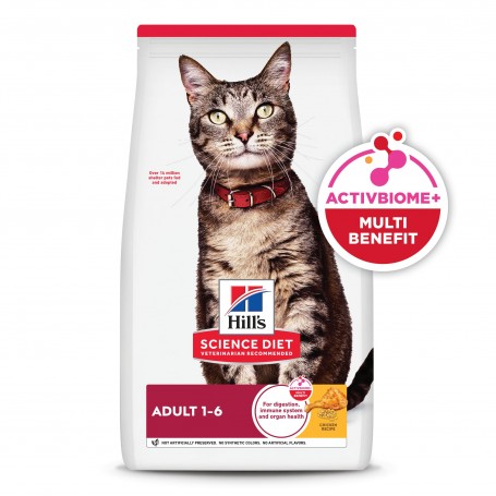 Hills Science Diet Adult, alimento saludable para gato adulto sabor pollo  3.2Kg