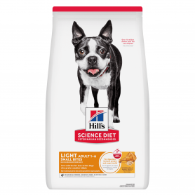 Hills Science Diet Small Bites Light, Alimento para perro adulto, bocados pequeños Light 2.2 Kg