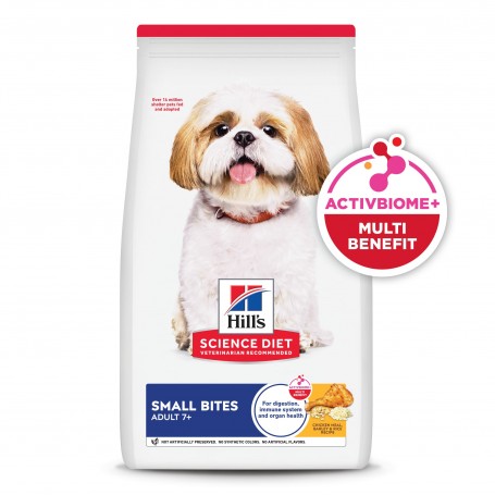 Hills Science Diet Adult 7+ Small Bites, alimento para perro senior bocados pequeños 6.8Kg