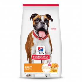 Hills Science Diet Adult Light, alimento saludable para perro bajo en calorías 6.8Kg