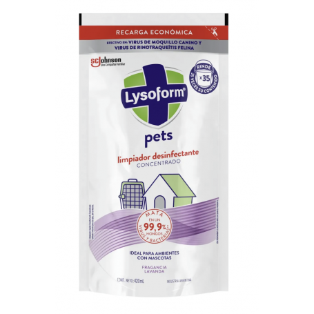 Lysoform Pets Limpiador concentrado DP 420 ML