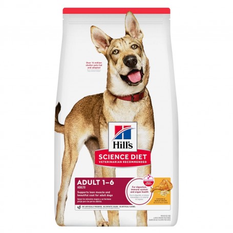 Hills Science Diet Adult, alimento saludable perro adulto, sabor pollo 3Kg
