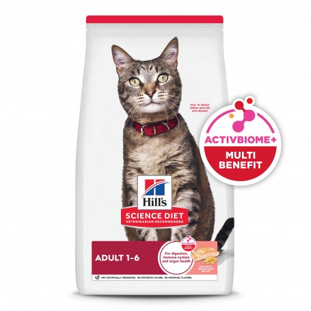 Hills Science Diet Adult, alimento saludable gato adulto receta de salmón, 2.9kg