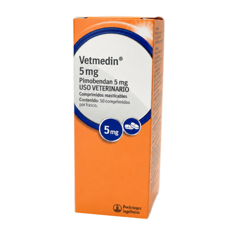 Vetmedin 5 mg Pimobendan x 50 comprimidos