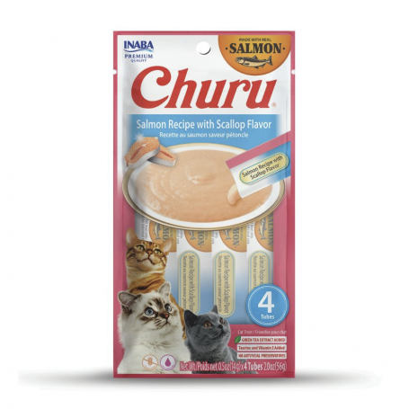 Churu Cat Salmon Scallop 14 gr (4 Tubos)