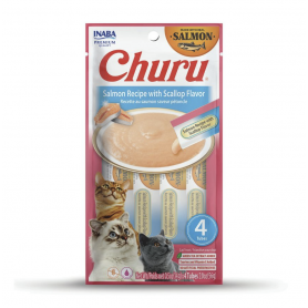 Pack 6 Churu Cat Salmon Scallop 14 gr