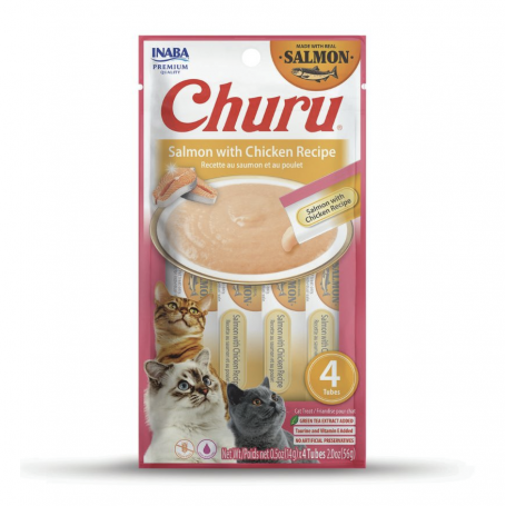 Churu Cat Salmon Chicken 14 gr (4 Tubos)