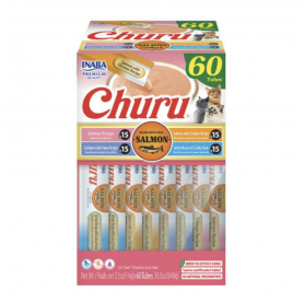 Churu Cat Variety Salmon 14 gr (60 Tubos)