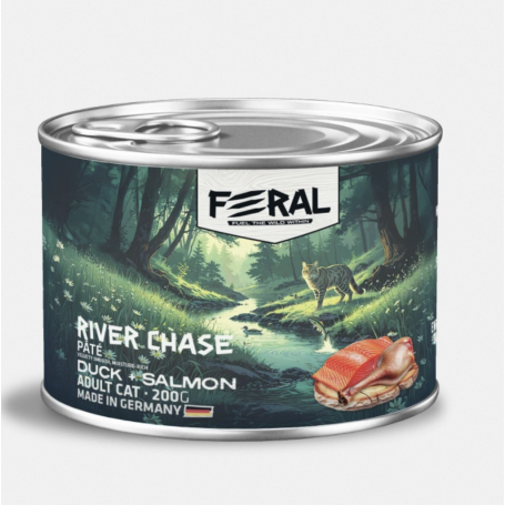Pack 6 Feral Alimento Humedo Gato Adulto Pato y Salmon 200 gr
