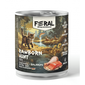 Pack 6 Feral Alimento Humedo Gatito Pollo y Salmon 400 gr