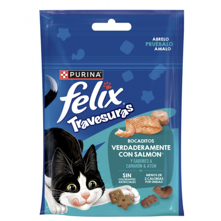 Bocaditos Felix Travesuras Salmon 40gr