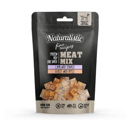Naturalistic Fine Recipe Meatmix Lamb Spinach & Beef Apple 100 gr