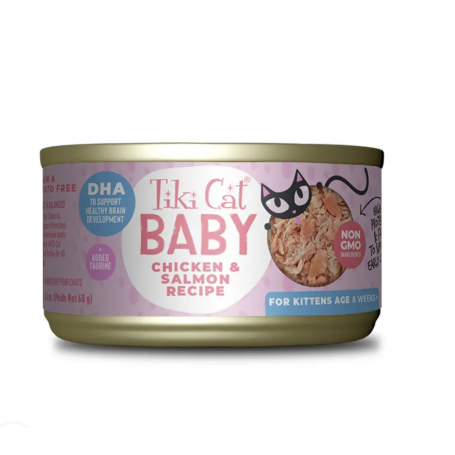 Tiki Cat Baby Whole Foods Chicken Y Salmon Wet Food 70 gr