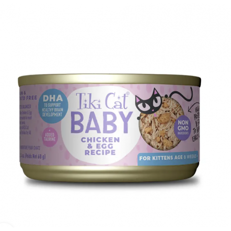 Tiki Cat Baby Whole Foods Chicken Y Egg Wet Food 70 gr