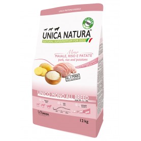 Unica Natura para Perros Mono Protein Cerdo 12 kg