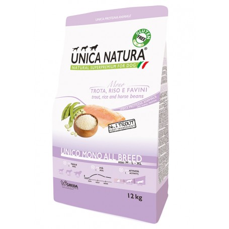 Unica Natura para Perros Mono Protein Trucha 12 kg