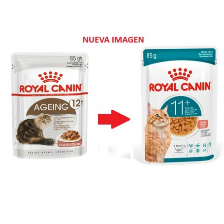 Pack 12 Royal Canin Felino Pouch Humeda Ageing 11+ 85grs