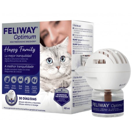 Feliway Optimum Difusor y Repuesto 48 ml