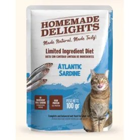 Alimento Balanceado HMD Atlantic Sardine Adult Cat X 100 Gr. X 12 S...