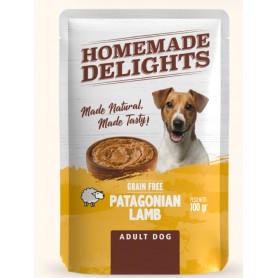 Homemade Delights Patagonian Lamb Adult Dog X 100 Gr – Pack 12 Sobres