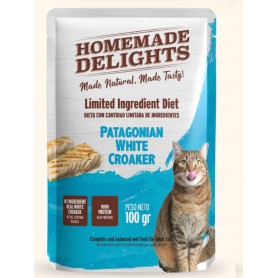 Homemade Delights Patagonian White Croaker Adult Cat X 100 Gr – Pack 12 Sobres
