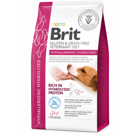 Brit Veterinary Diet Dog Hypoallergenic Hydrolized 12KG