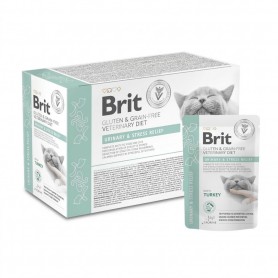 Brit Veterinary Diet Cat Gravy Urinary & Stress Relief Pack 12 - 85 GRS