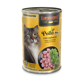 Leonardo Pack 6 Latas Superior Selection Pollo con Espinaca 400grs