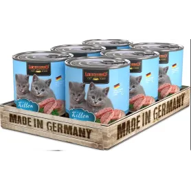 Leonardo Pack 6 Latas Quality Selection Kitten Ave y Huevo 800g