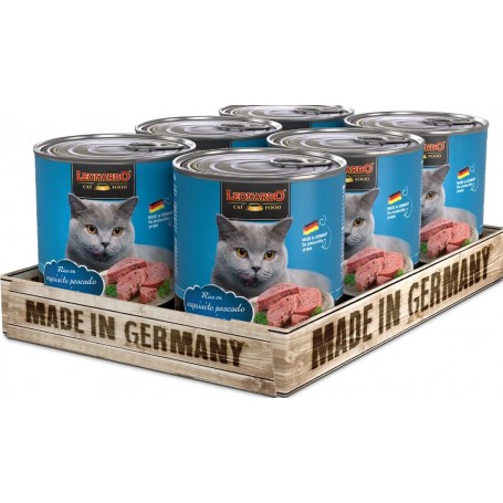 LeonardoPack 6 Latas Quality Selection Rico en Pescado 800g