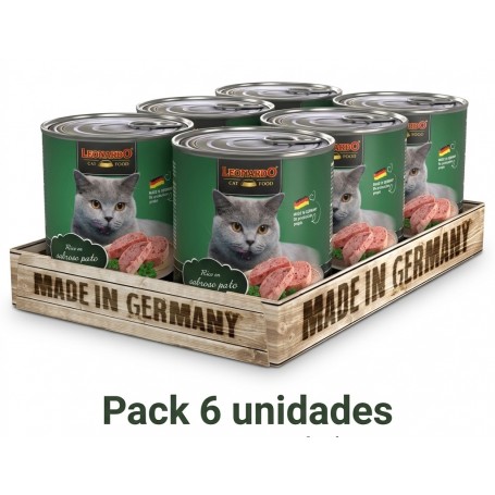 LeonardoPack 6 Latas Quality Selection Rico en Pato 800g