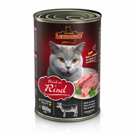LeonardoPack 6 Latas Quality Selection Rico en Ternera 800g