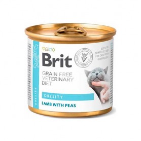 Brit Veterinary Diet Gato Lata Obesity 200 grs