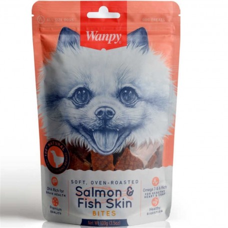 Wanpy Salmon & Fish Skin 100 grs