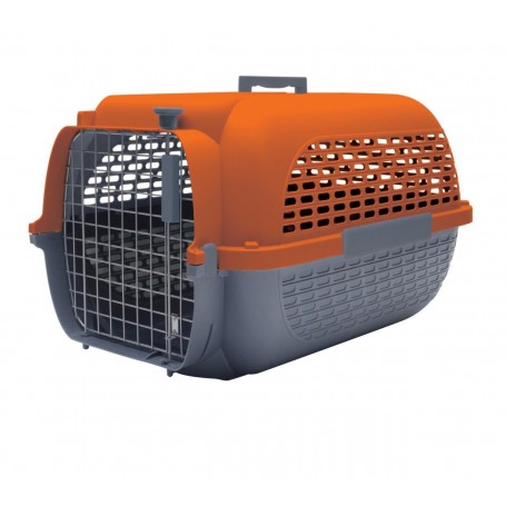 Transportadora Dog It Voyaguer "M" Naranjo/Gris Oscuro